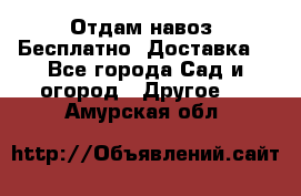 Отдам навоз .Бесплатно. Доставка. - Все города Сад и огород » Другое   . Амурская обл.